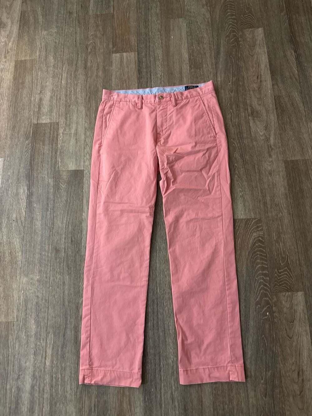Polo Ralph Lauren Men's Classic Fit Cotton Chino Pants in Salmon Pink